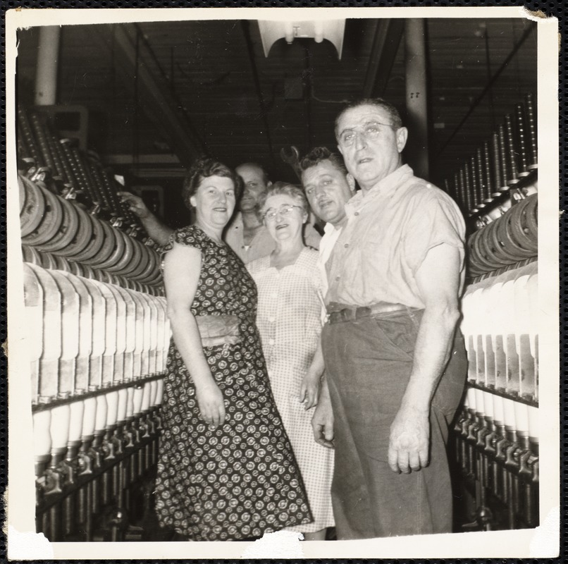 Textile mill workers