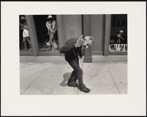 Portrait of an older man walking