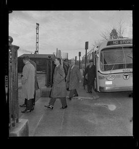 Jury walking from an MBTA bus