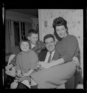 Assistant District Attorney Donald Conn of Melrose, prosecutor in the DeSalvo trial, enjoys a little relaxation with his family after the long trial