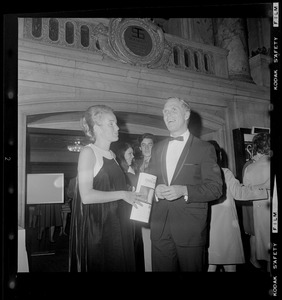 Kevin and Kathryn White at an unidentified theater event