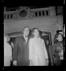 A couple at an unidentified theater event