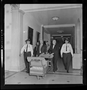 Secretary of State Kevin H. White formally turned over to Gov. Peabody and the Executive Council returns of Nov. 3 election for their official count