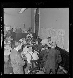Members of Secretary of State's office complete a hectic day of recounting
