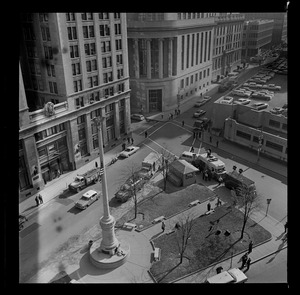 Bird's eye view of Post Office Square