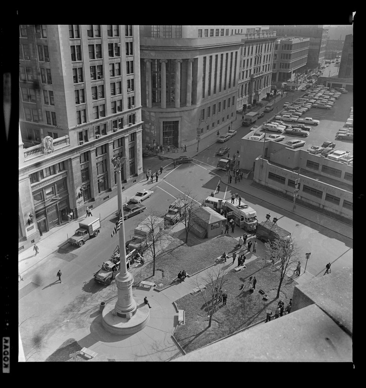 Bird's eye view of Post Office Square