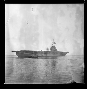 USS Wasp leaving Boston Harbor