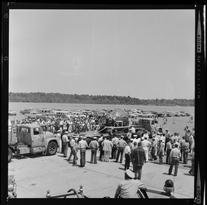 Gemini 9 arriving to the Weymouth Naval Air Station