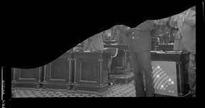 Scene in House chamber during John F. X. Davoren's swearing in as Secretary of State