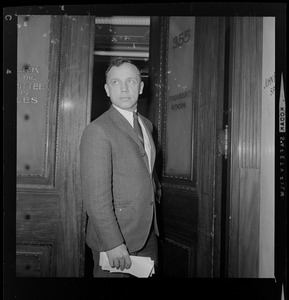 Representative H. Thomas Colo leaving the Speaker's Room