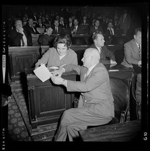 Legislators seated during John Davoren's swearing in