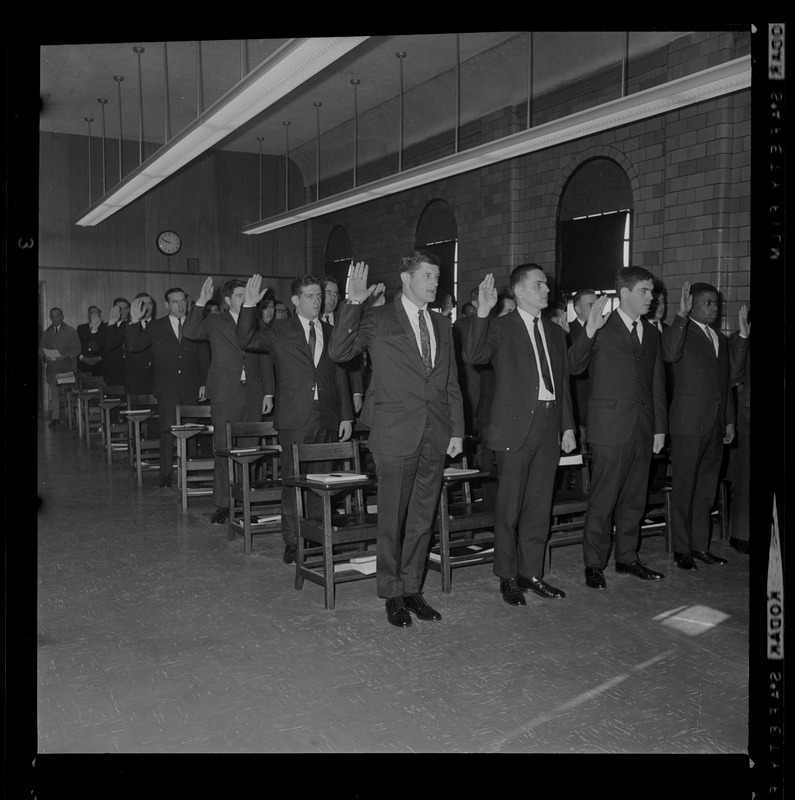 Boston Police Academy graduates swearing in