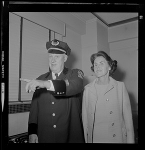 Supt. Edward M. Mannix and his wife after the ceremony