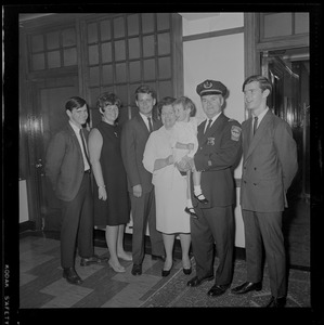 Supt. Jeremiah P. Sullivan of Boston Police and his family