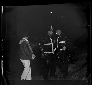 Firefighter officials talking