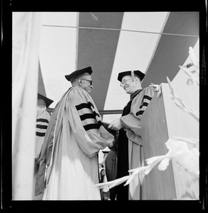 Howard Thurman receives his degree for Doctor of Divinity