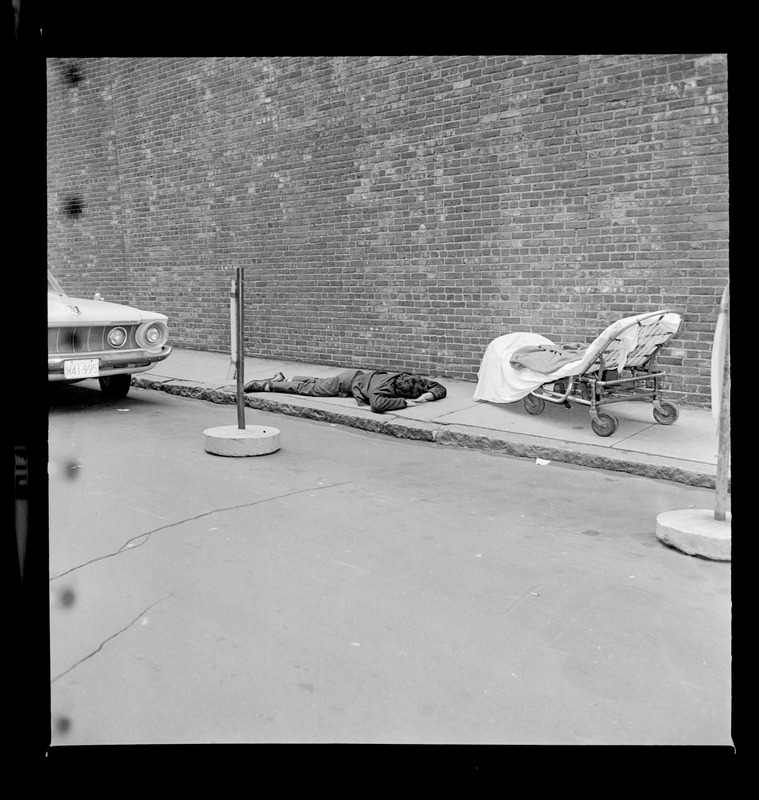 Prisoner Robert Barry lying on ground after attempted prison escape