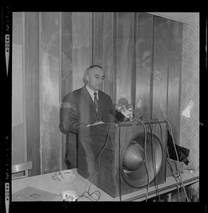 Francis X. Bellotti, grim but forceful at a press conference, charged Atty. Gen. Edward W. Brooke with "complete disregard of justice" in continuing the investigation into Bellotti's years as lieutenant governor