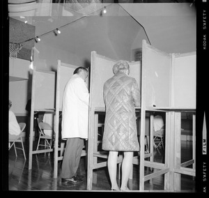 Francis and Margarita Bellotti going to cast their vote in the Democratic primary election for governor