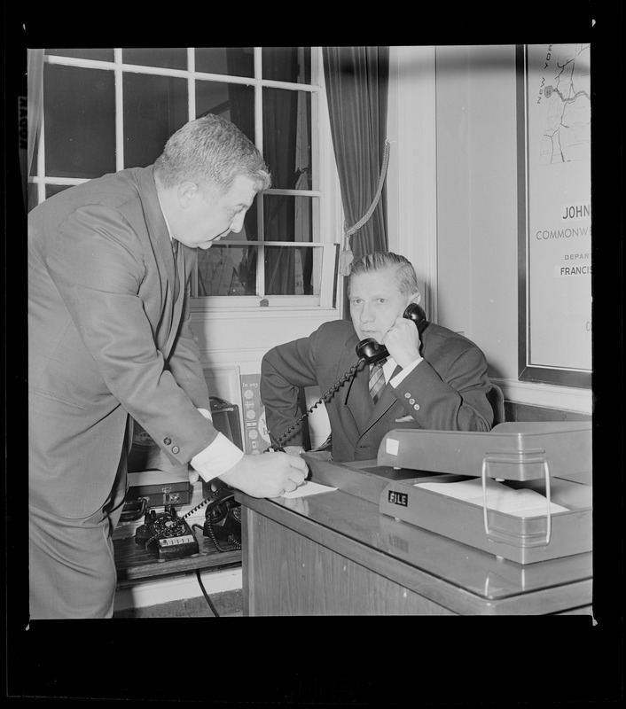 Gov. John Volpe on the phone