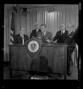 Gov. Volpe during a press conference