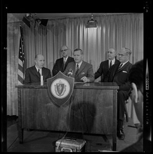 Gov. Volpe during a press conference