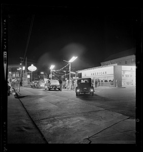 View of gas station