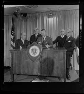 Gov. Volpe during a press conference