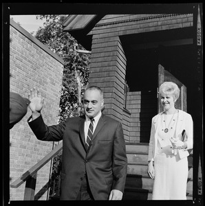 Mr. and Mrs. Frank Bellotti voted at Ward 5, Precinct 8 in Wollaston