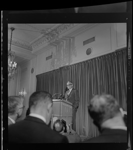 Senator Barry Goldwater speaking at the Sheraton Plaza