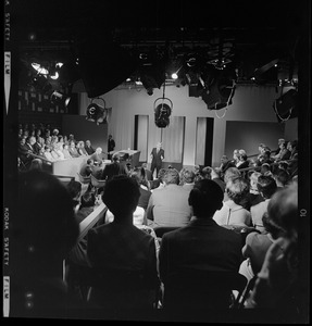 Richard Nixon, addressing a studio audience