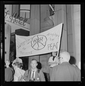 Protesters outside of the Somerset Hotel