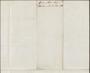 John Otis to George Coffin, 30 December 1845