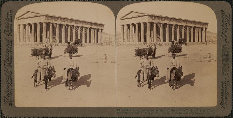 The best preserved temple in all Greece, the Doric "Theseion" of time-yellowed marble, Athens