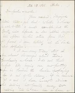 Letter from John D. Long to Zadoc Long and Julia D. Long, February 23, 1866