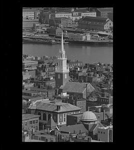 Old North Church from Customs House, North End