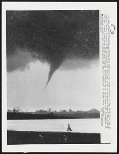 West Chicago, Ill: Barry Stark of Winfield, Ill. was at DuPage County Airport 4/11 witnessed the dip and rise of a tornado funnel. The funnel did not touch down, apparently, and headed northeast. Death toll from 4/11 tornadoes in 6 midwest states has climbed past 225 and is expected to climb even higher.