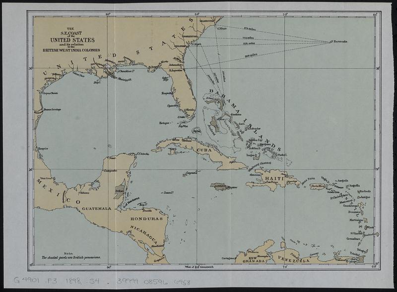 The s.e. coast of the United States and its relation to the British West India colonies