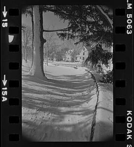 Snow covered path