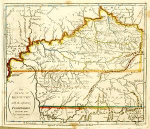 The State of Kentucky with the adjoining territories from the best authories