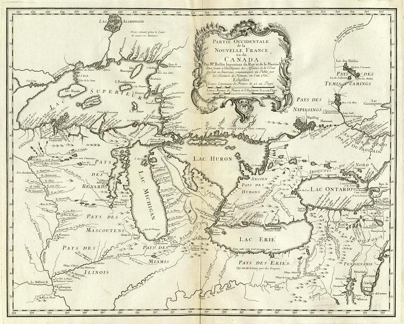 Partie occidentale de la Nouvelle France ou du Canada