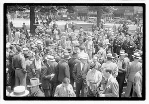 A crowd of people