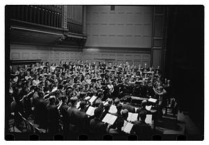 Recording "La Mer" for Victor R.C.A., Dr. K & Boston Symphony Orchestra, also recording mch.