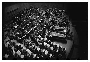 Recording "La Mer" for Victor R.C.A., Dr. K & Boston Symphony Orchestra, also recording mch.