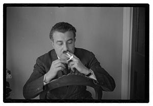 Pops Arthur Fiedler at home