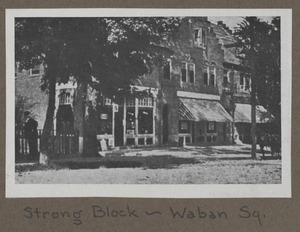 Waban photographs - Strong Block - Waban Square -
