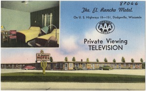 The El Rancho Motel, on U.S. highways 18 -- 151, Dodgeville, Wisconsin