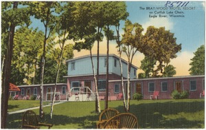 The Bray-Wood Motel Resort, on Catfish Lake chain, Eagle River, Wisconsin