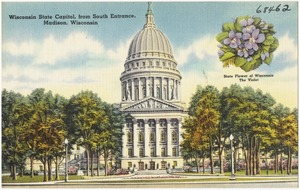 Wisconsin State Capitol, from south entrance, Madison, Wisconsin