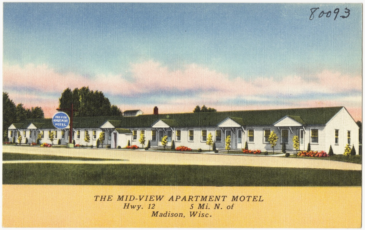 The Mid-View Apartment Motel, Hwy. 12, 5 mi. N. of Madison, Wisc.
